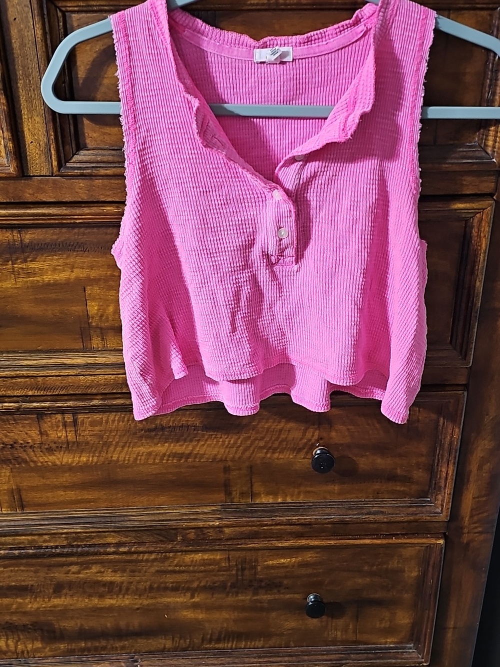 Womens Pink AERIE summer Tank Top/ Cropped! Very Pretty! Sz XS!!